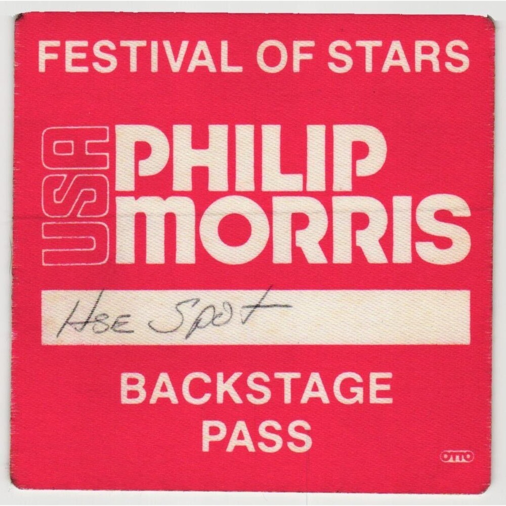 Vintage 1990s Philip Morris Festival Stars Concert Backstage Pass Louisville KY